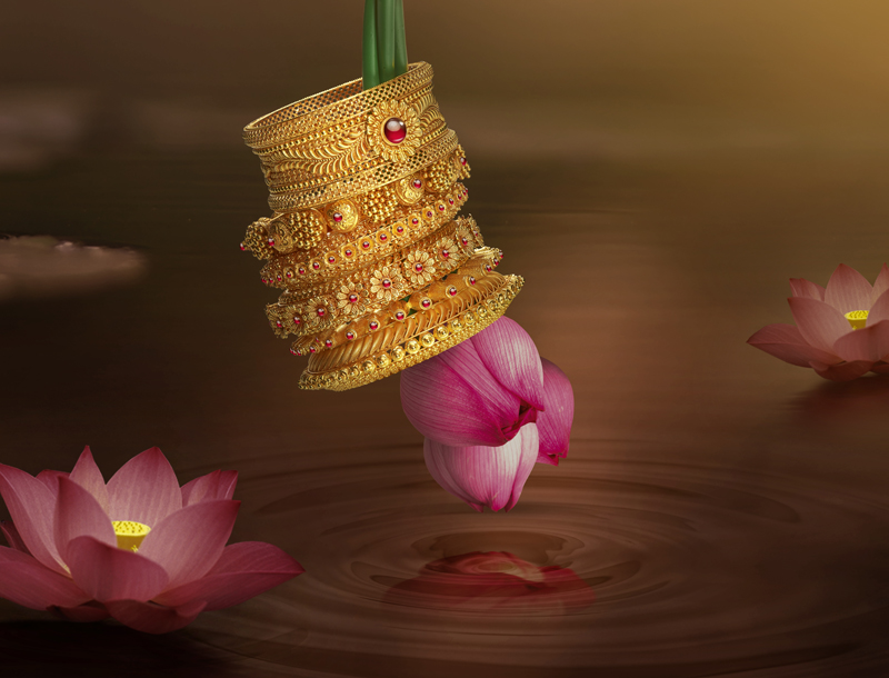 Gold Bangles Collection